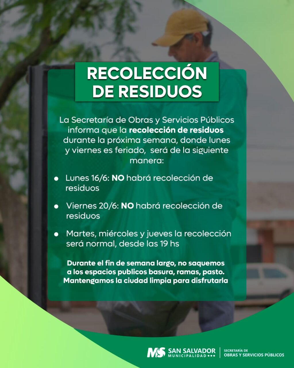 recoleccion residuos junio