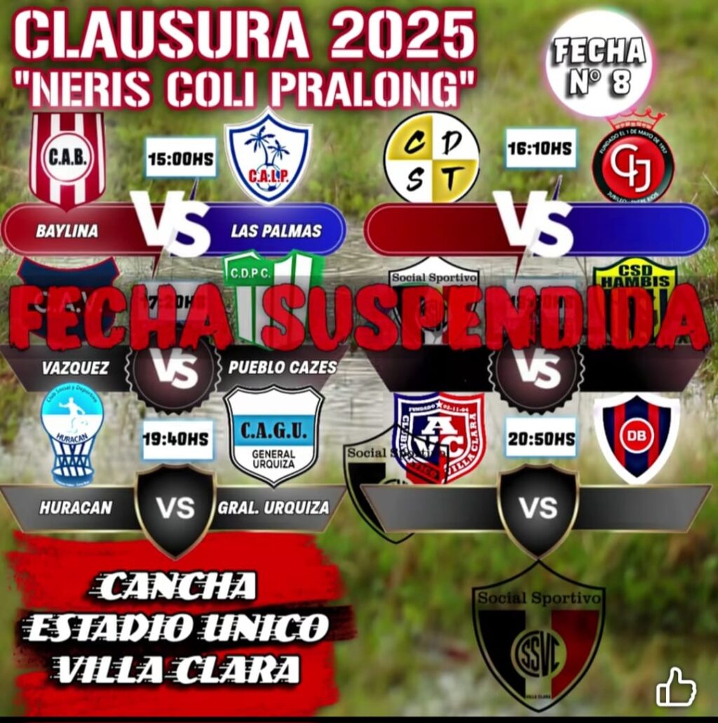 liga de las colonias suspendido