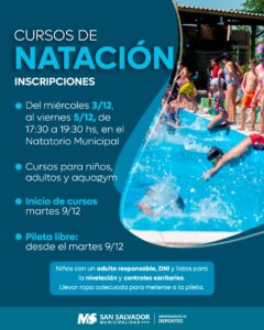 cursos de natacion