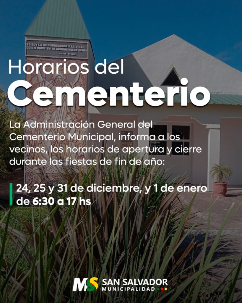 horarios cementerio