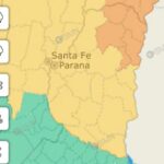 El Servicio Meteorológico emitió una alerta naranja y amarilla para este lunes en la provincia