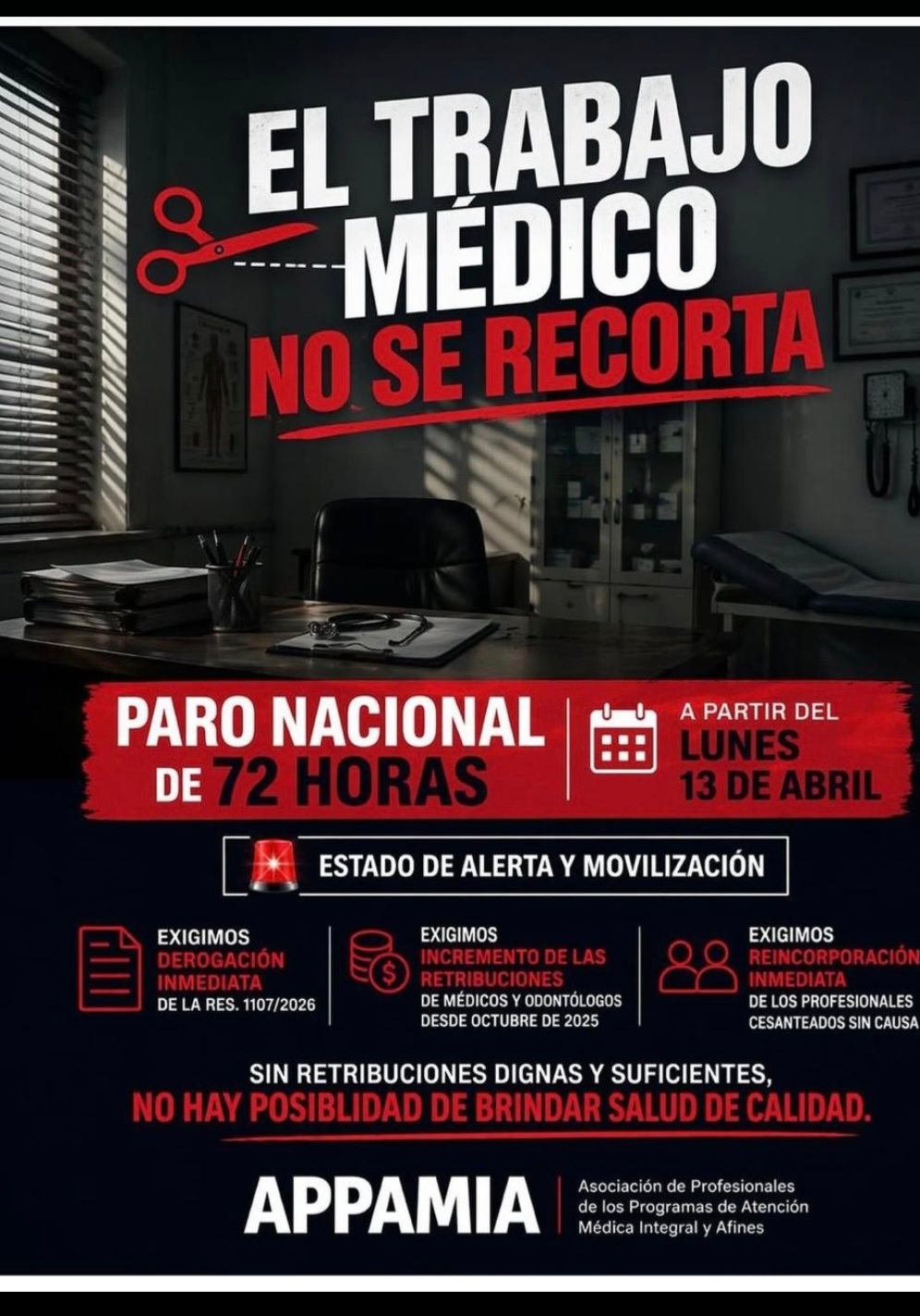 Medicos Pami paro