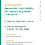 Salud Mental: San Salvador invita a un conversatorio sobre prevención del suicidio
