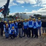 Estudiantes de la EET N° 45 realizaron una visita técnica a una obra educativa en ejecución