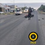 Accidente de tránsito en la intersección de Ex Ruta 18 y calle Corrientes