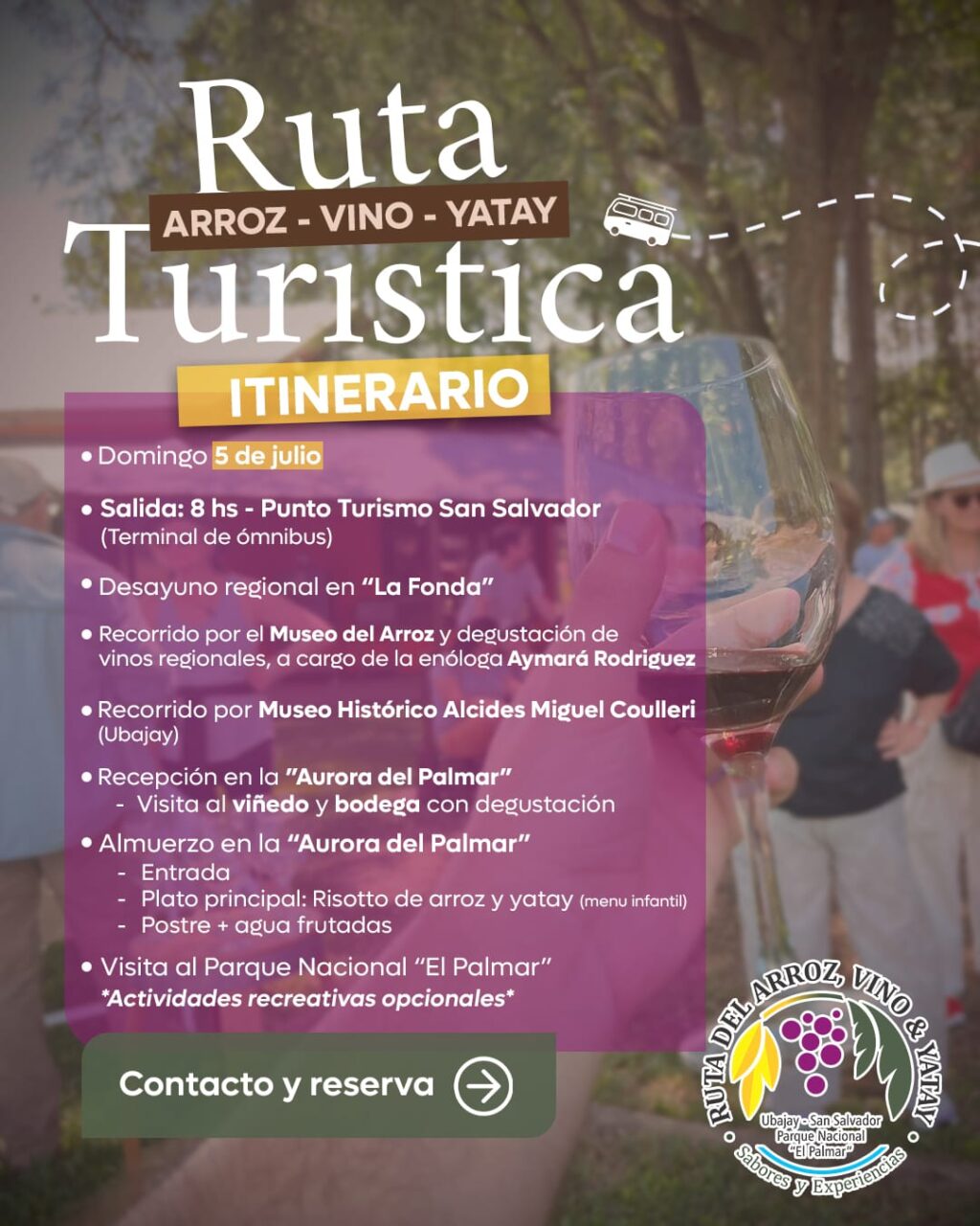 Ruta turistica julio