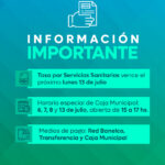 Importante: se reprogramó el vencimiento de la Tasa por Servicios Sanitarios