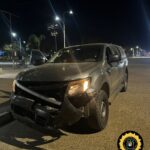 Siniestro vial en la intersección de Ex Ruta 18 y San Martín: solo se registraron daños materiales