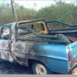 Incendio total de una camioneta en la Ruta Provincial 20: el conductor sufrió quemaduras leves