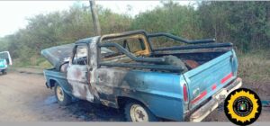 camioneta incendiada