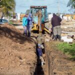 Obras públicas: comenzaron los trabajos de modificación de la red cloacal en calle Tito López