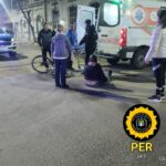 Un conductor sin carnet ni seguro colisionó con una ciclista en San Salvador