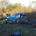 Grave accidente frontal en la ex Ruta 18: un camión y un auto colisionaron a la altura del kilómetro 217