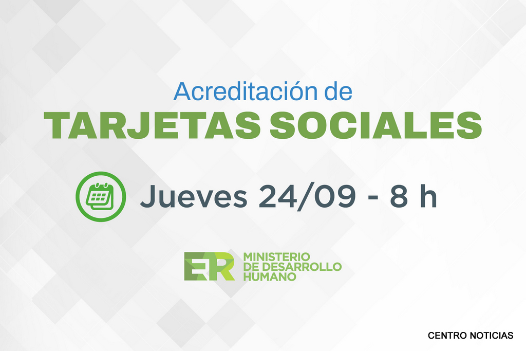 Acreditación Tarjetas Sociales - SEPT 26
