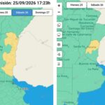 Emiten alerta meteorológica por tormentas y ráfagas de viento para Entre Ríos