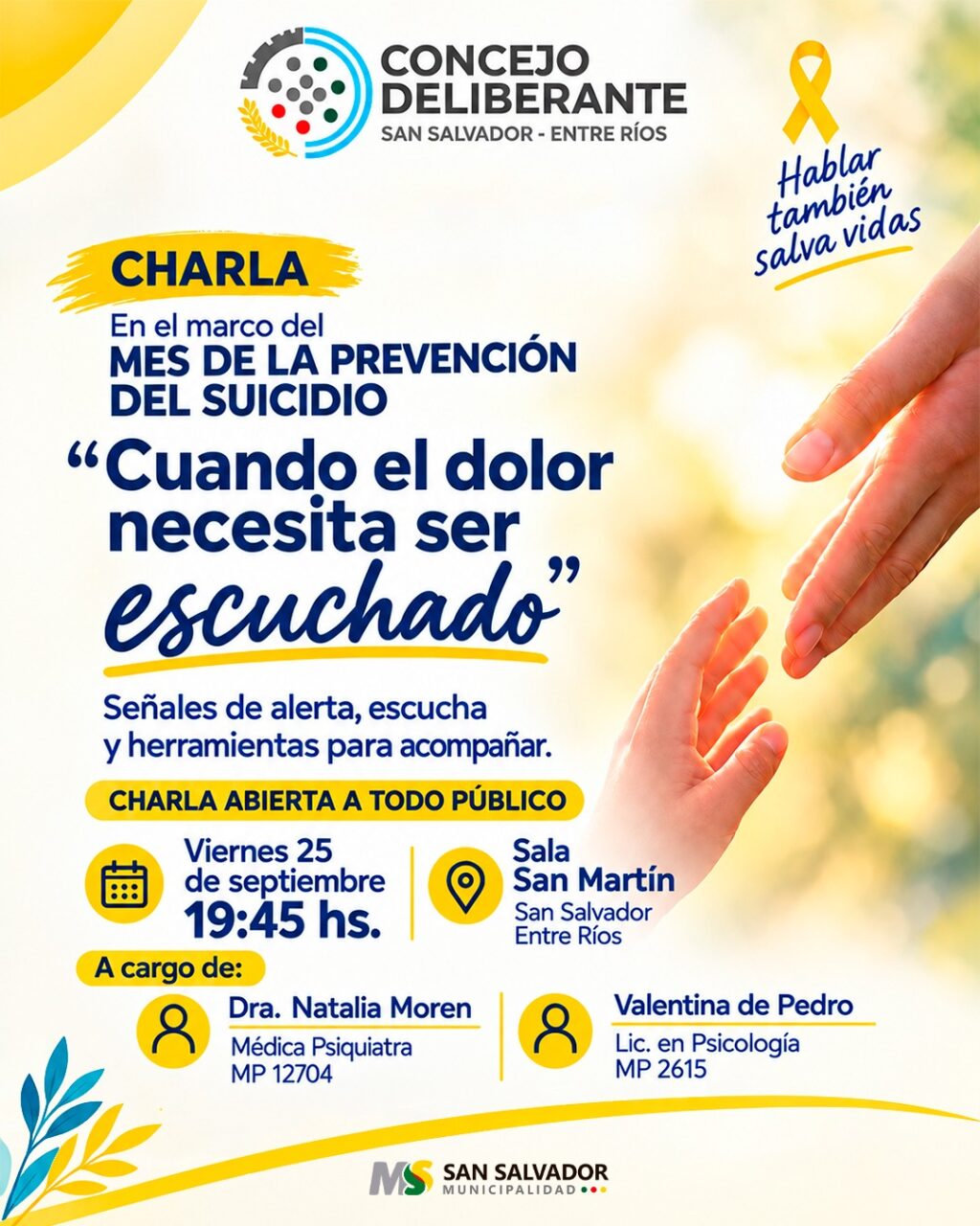 charla suicidio