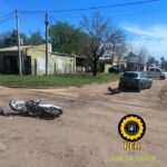 Fuerte choque en la esquina de Avenida Artigas y Armonía: dos personas sufrieron lesiones