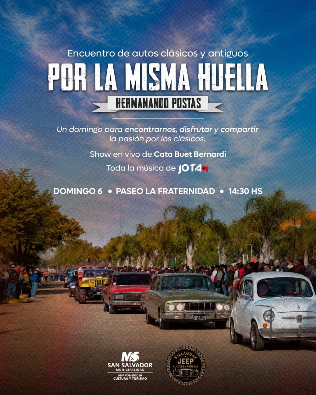 por la misma huella