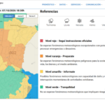 Rige un alerta naranja por tormentas para toda la provincia