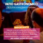 Reprogramación en el Patio Gastronómico: se suspenden los shows en vivo por las bajas temperaturas