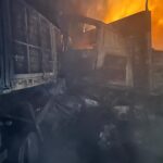 Un camionero murió tras un choque e incendio sobre el complejo Zárate-Brazo Largo