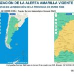 Rige un alerta amarilla por tormentas para toda la provincia