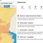 Actualizan el alerta Meteorológico para Entre Ríos