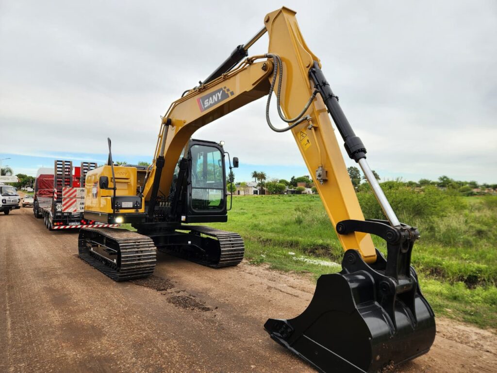 excavadora sobre orugas